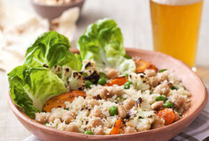 Salada de Couscous com Vegetais Grelhados