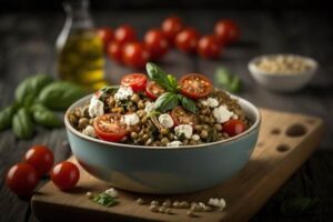 Salada de Lentilhas com Tomate e Feta