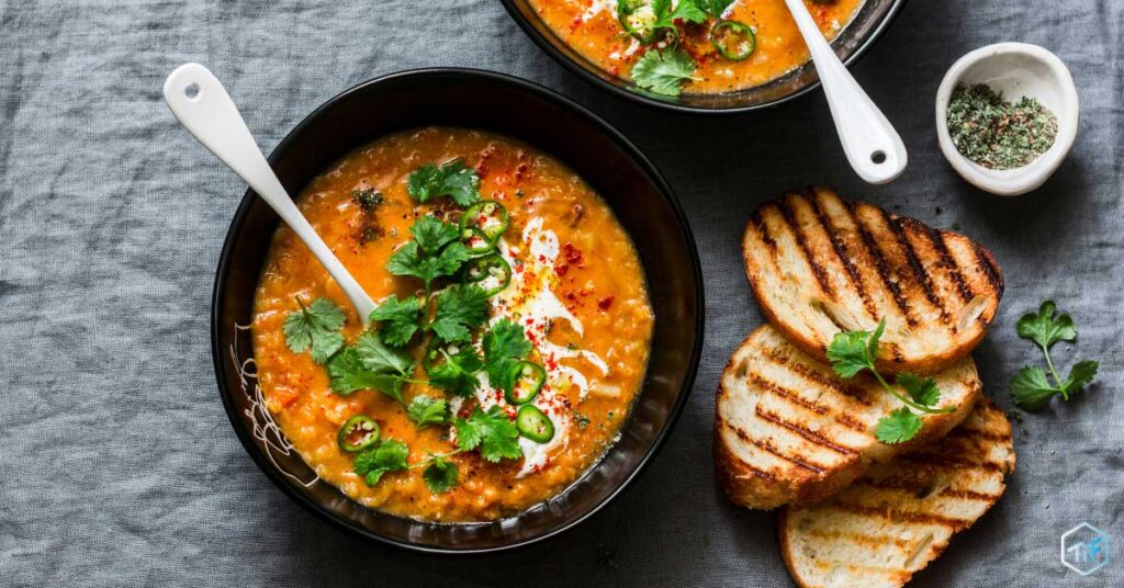 Sopa de Lentilhas com Curry