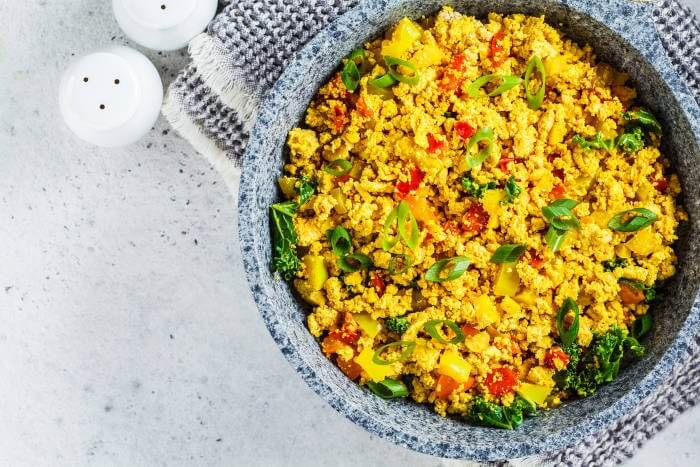 Tofu Mexido com Vegetais